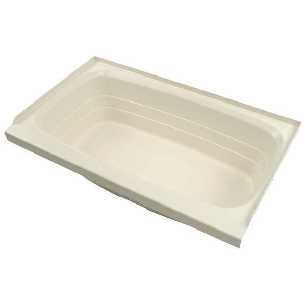 Lippert 24IN X 40IN BATHTUB; CENTER DRAIN - PARCHMENT 209385 - main